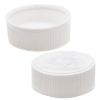 Picture of 38 mm 38-400 White PP Plastic Child Resistant Vented Cap, 3-Ply Foam Liner