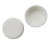 Picture of 24mm 24-414 White PP Plastic Matte Top, Ribbed Side Cap, F217 Liner