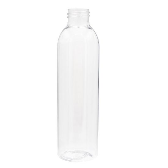 Picture of 6 oz Clear PET Plastic Cosmo Round Bottle, 24mm 24-410, 20 Gram