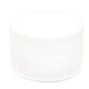 Picture of 28mm 28-410 White PP Plastic Matte Top, Ribbed Side Cap, PE Foam Liner
