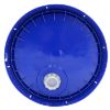 Picture of 3.5-6 Gallon Exxon Blue HDPE Plastic Pail Tear Tab Cover, Rieke Fitting