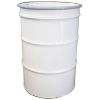 Picture of 55 Gallon White Open Head Steel Drum, Buff Epoxy Phenolic Lining, w/ White Cover, 2" & 3/4" Tri-Sure Fitting, Bolt Ring, UN Rated