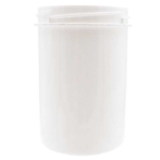 Picture of 1000 mil White HDPE Plastic Wide Mouth Jar, UN Rated