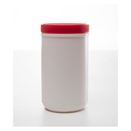 Picture of 46 oz White HDPE Plastic Single Thread Canister, 100 mm 100-400, 60 Gram